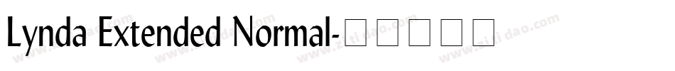 Lynda Extended Normal字体转换